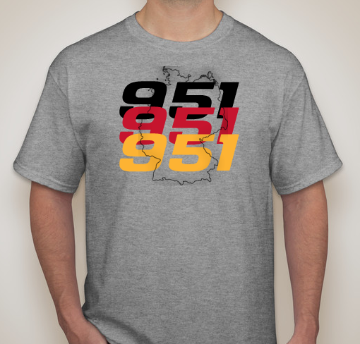 Porsche 951 Flag Outline Short Sleeve