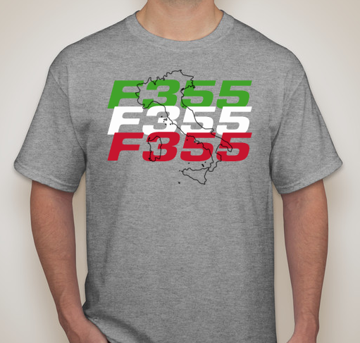 Ferrari F355 Flag Outline Short Sleeve