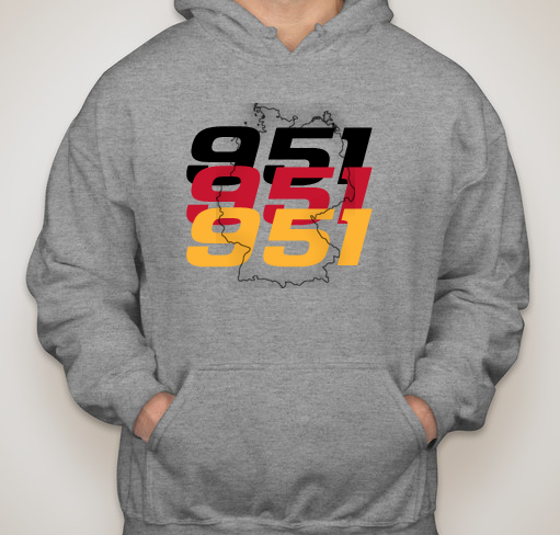 Porsche 951 Flag Outline Sweatshirt